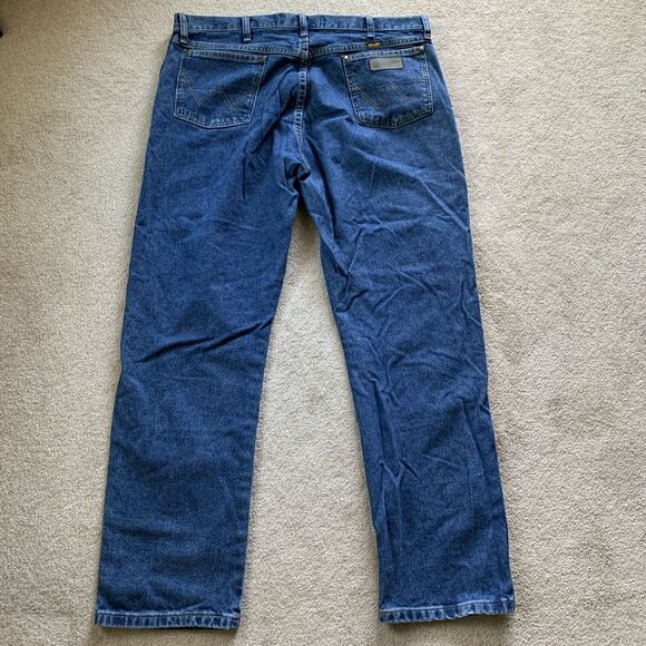 Wrangler George Strait‎ Jeans Mens 40x32 Original fit Mid Rise Medium wash A105 - Picture 3 of 13